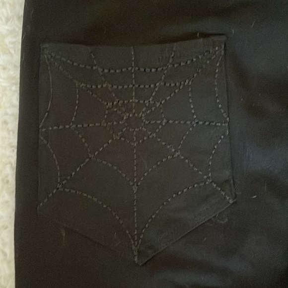 Katakomb Charlotte black jeans high rise punk goth rockabilly - Picture 6 of 7